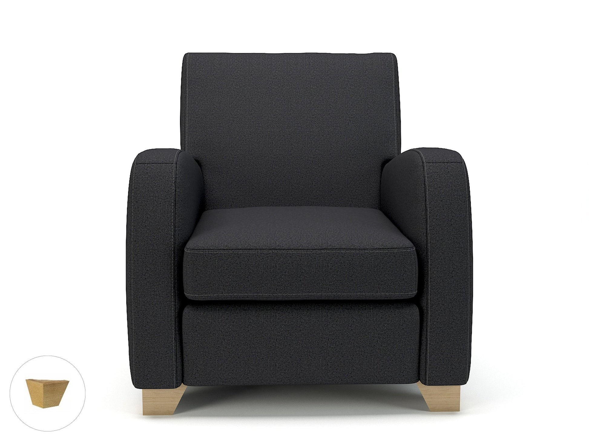 Wynne 81cm Wide Armchair in Warwick Dolly Fabric - Ergometric