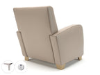 Wynne 81cm Wide Armchair in Cristina Marrone Ultima Faux Leather - Ergometric