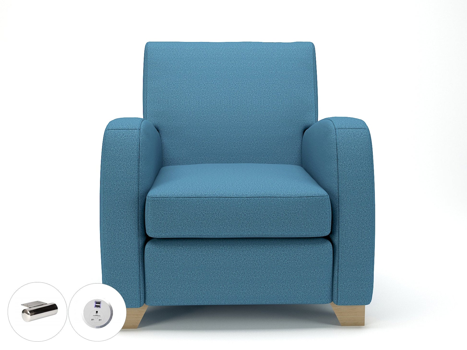 Wynne 81cm Wide Armchair in Warwick Dolly Fabric - Ergometric