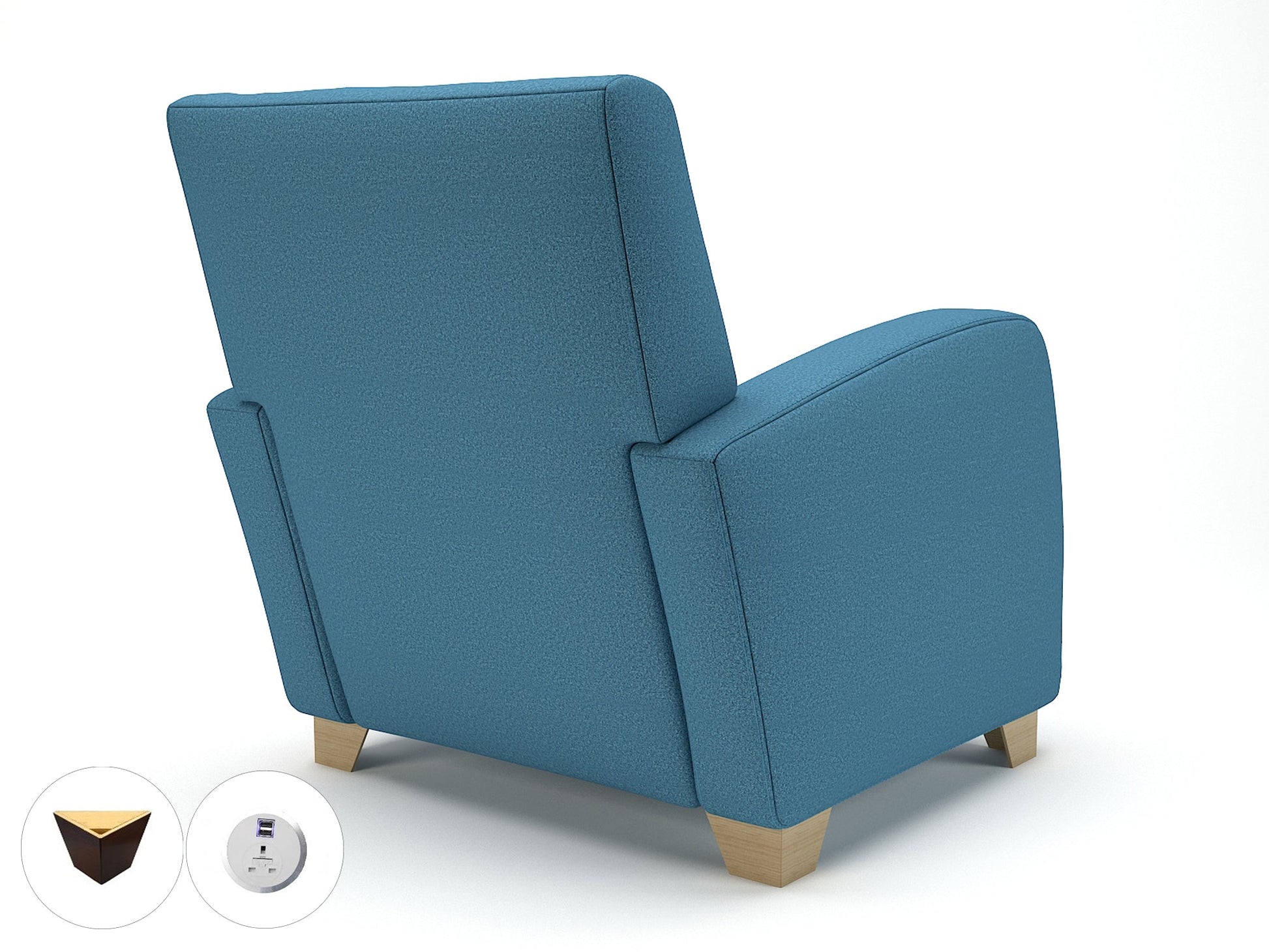 Wynne 81cm Wide Armchair in Warwick Dolly Fabric - Ergometric