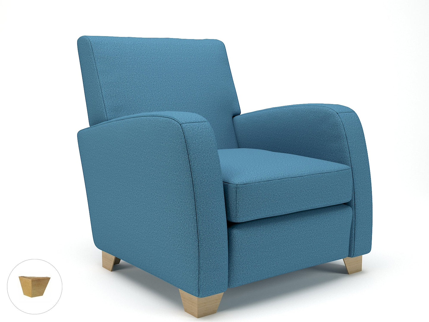 Wynne 81cm Wide Armchair in Warwick Dolly Fabric - Ergometric