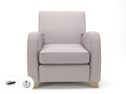 Wynne 81cm Wide Armchair in Warwick Dolly Fabric - Ergometric