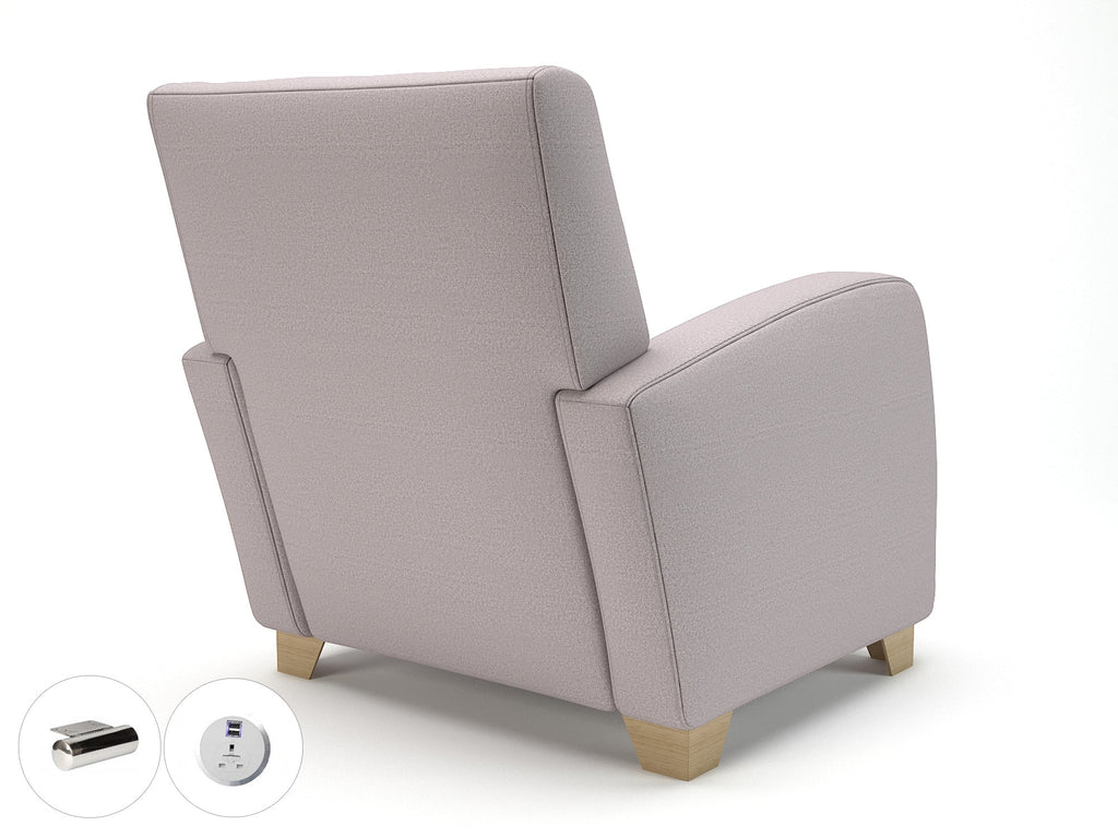 Wynne 81cm Wide Armchair in Warwick Dolly Fabric - Ergometric