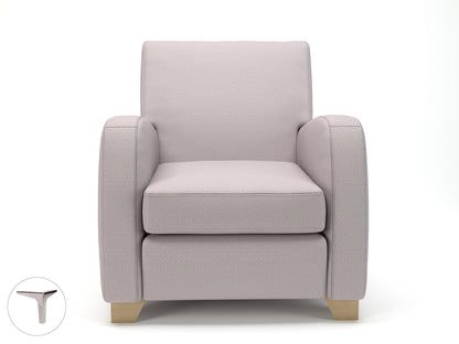 Wynne 81cm Wide Armchair in Warwick Dolly Fabric - Ergometric
