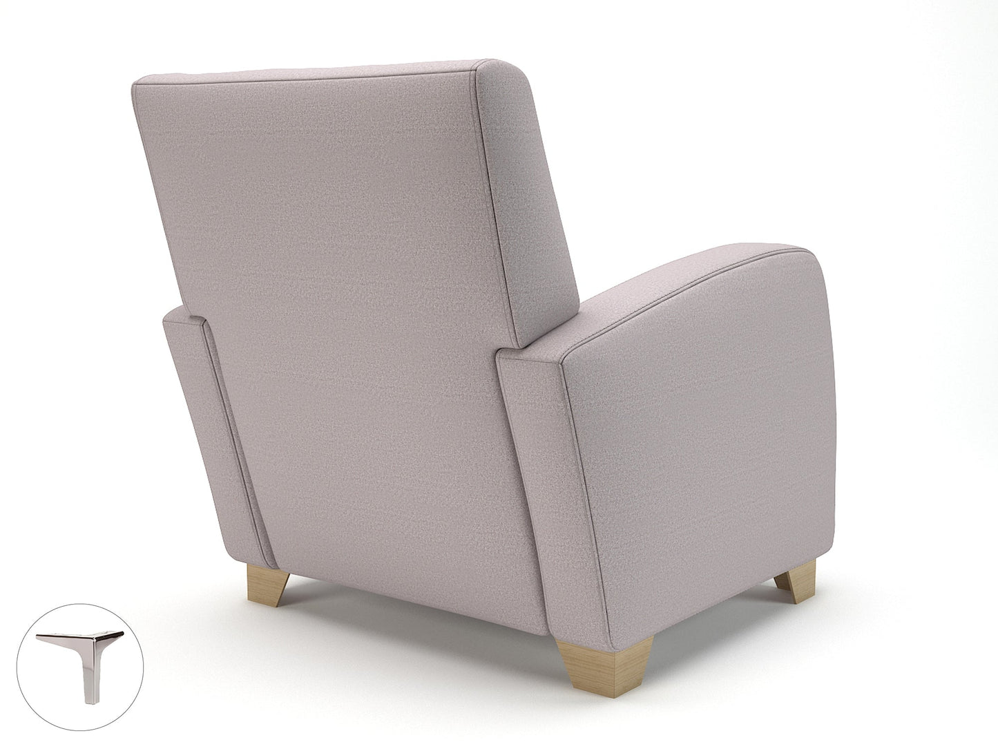 Wynne 81cm Wide Armchair in Warwick Dolly Fabric - Ergometric