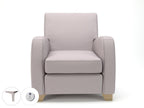 Wynne 81cm Wide Armchair in Warwick Dolly Fabric - Ergometric