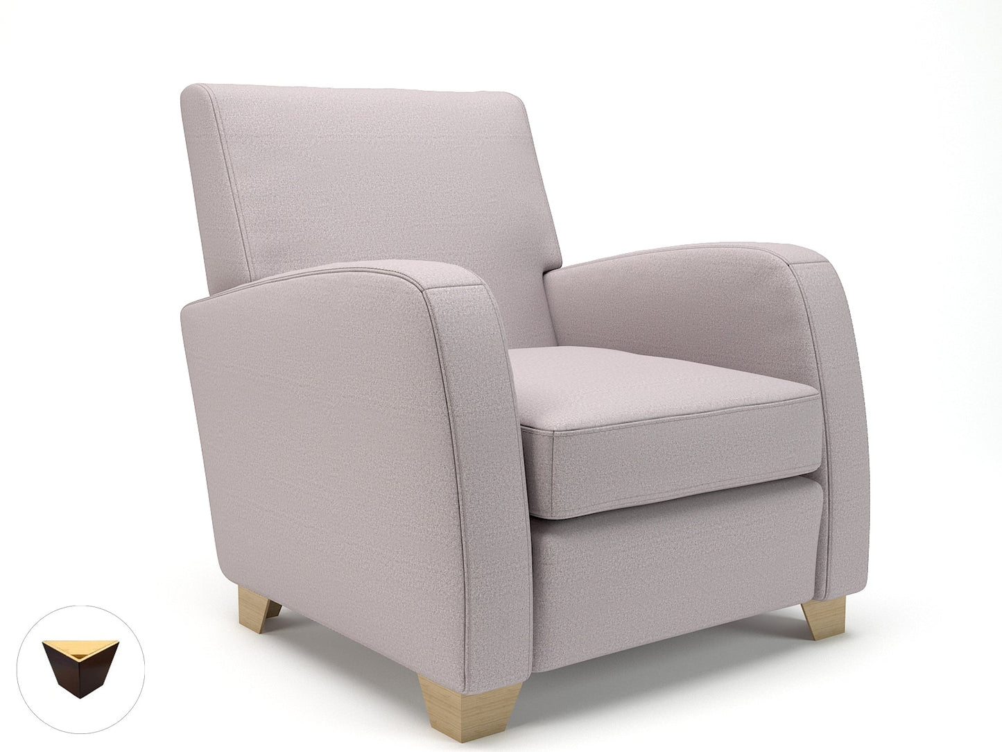 Wynne 81cm Wide Armchair in Warwick Dolly Fabric - Ergometric
