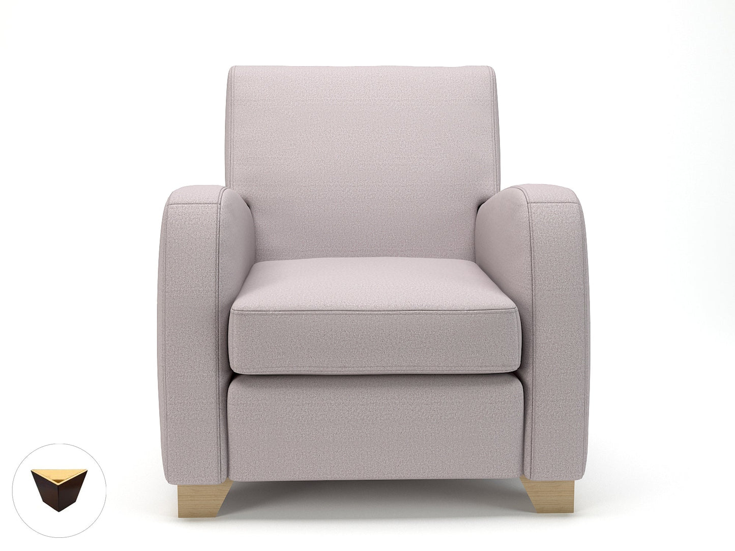 Wynne 81cm Wide Armchair in Warwick Dolly Fabric - Ergometric