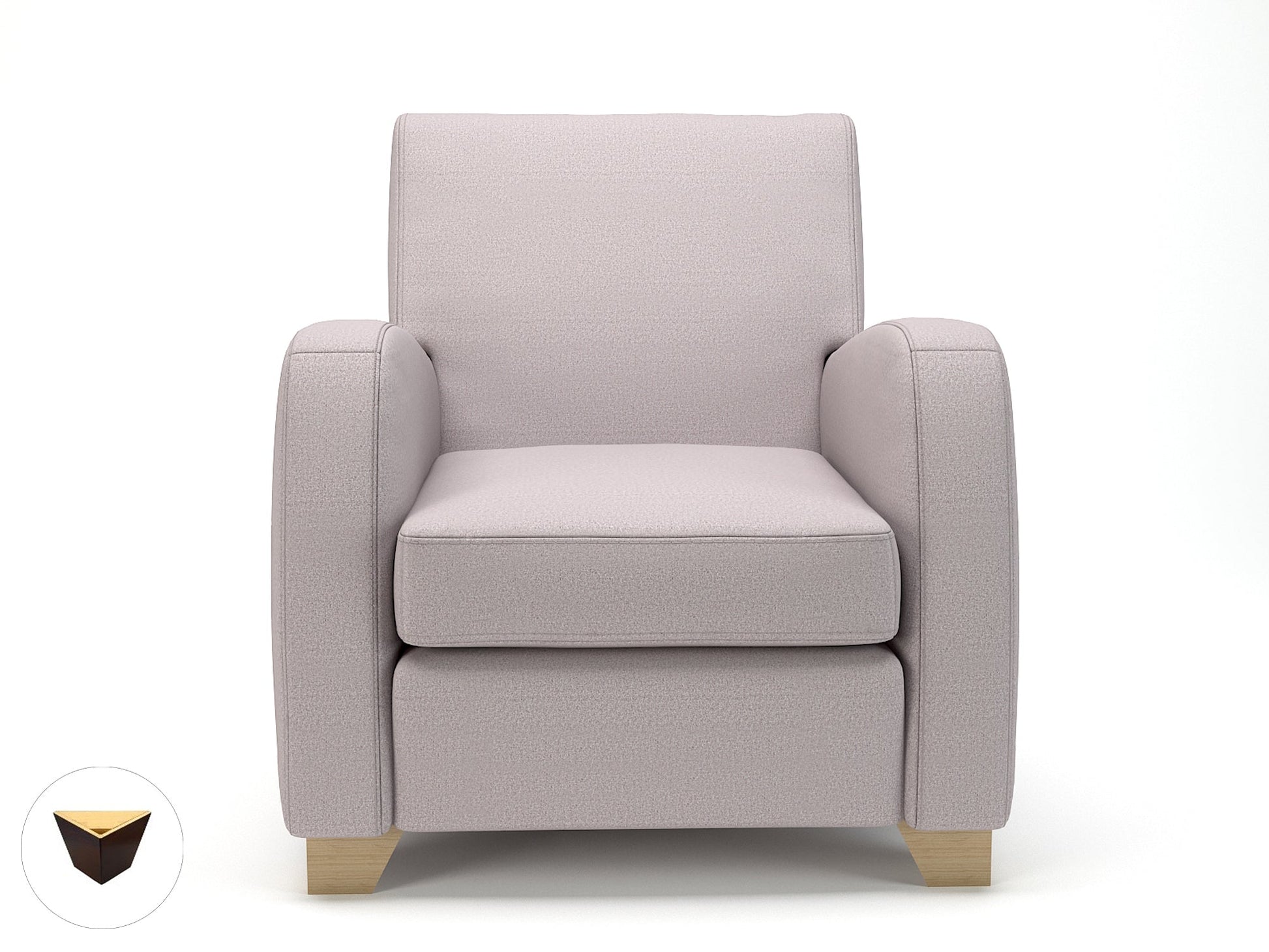 Wynne 81cm Wide Armchair in Warwick Dolly Fabric - Ergometric
