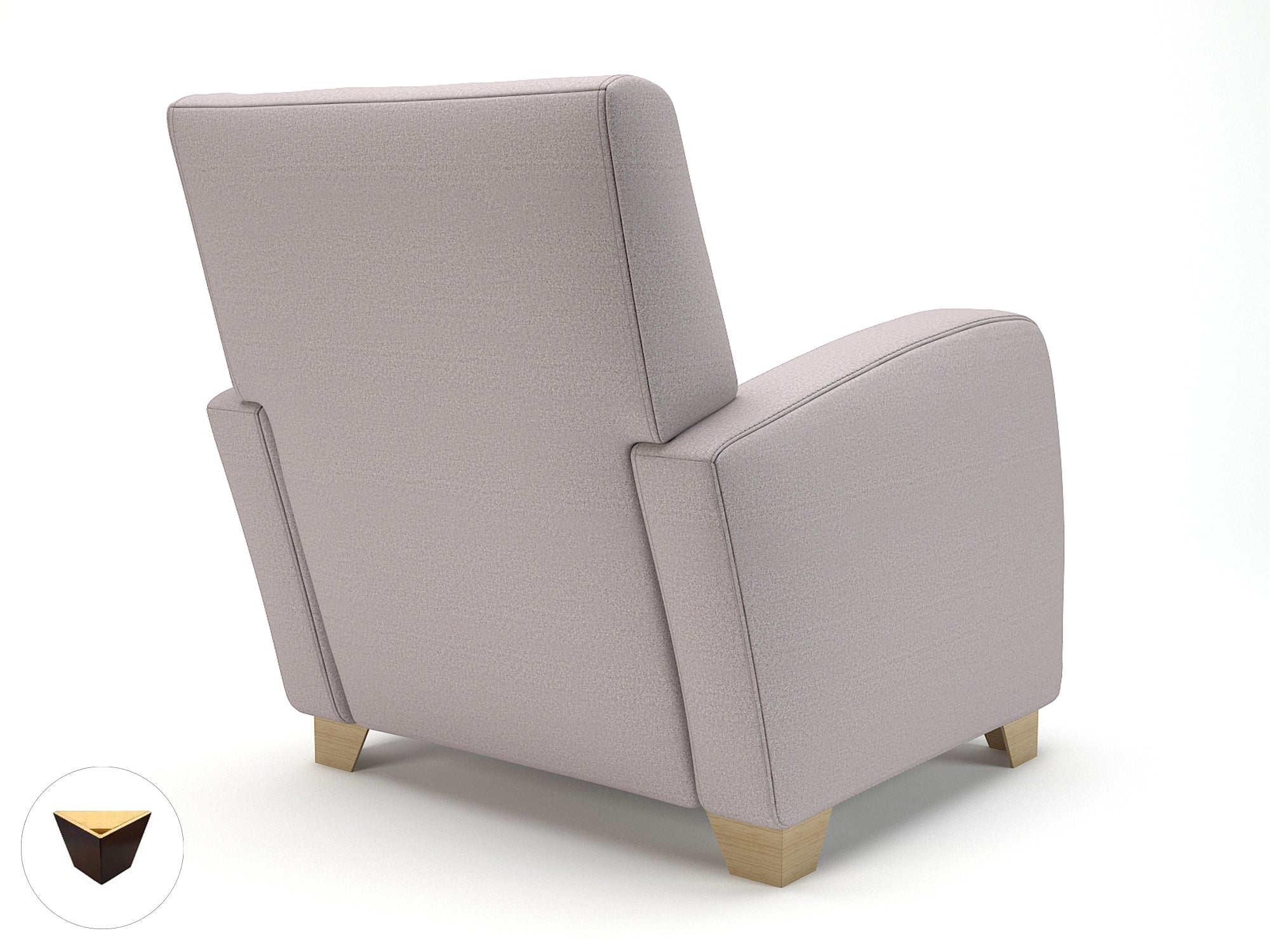 Wynne 81cm Wide Armchair in Warwick Dolly Fabric - Ergometric