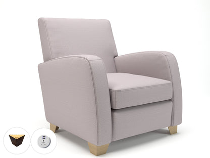 Wynne 81cm Wide Armchair in Warwick Dolly Fabric - Ergometric