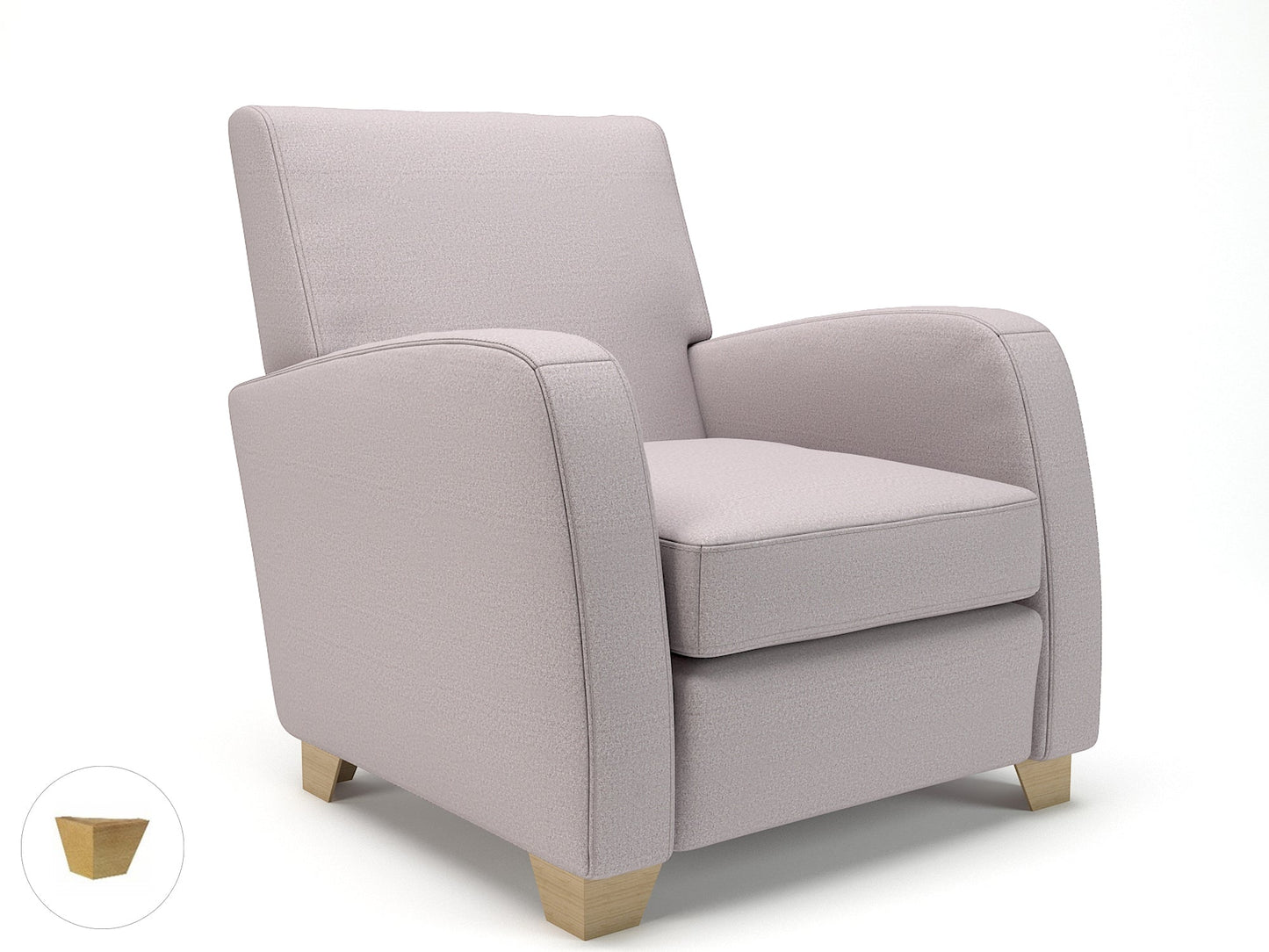 Wynne 81cm Wide Armchair in Warwick Dolly Fabric - Ergometric