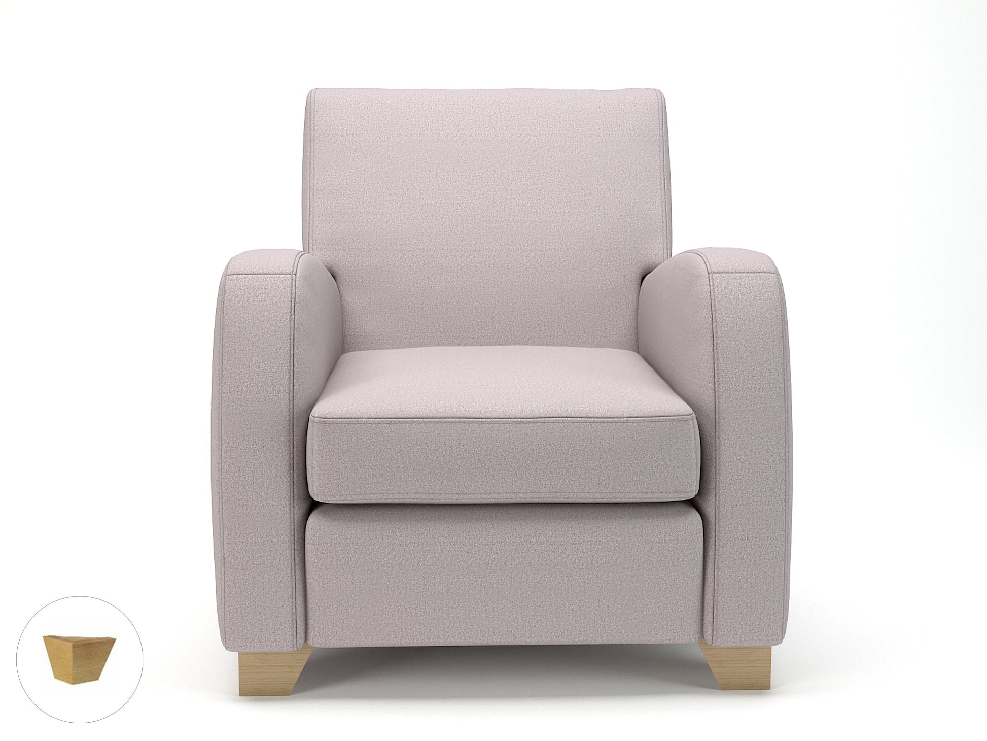 Wynne 81cm Wide Armchair in Warwick Dolly Fabric - Ergometric