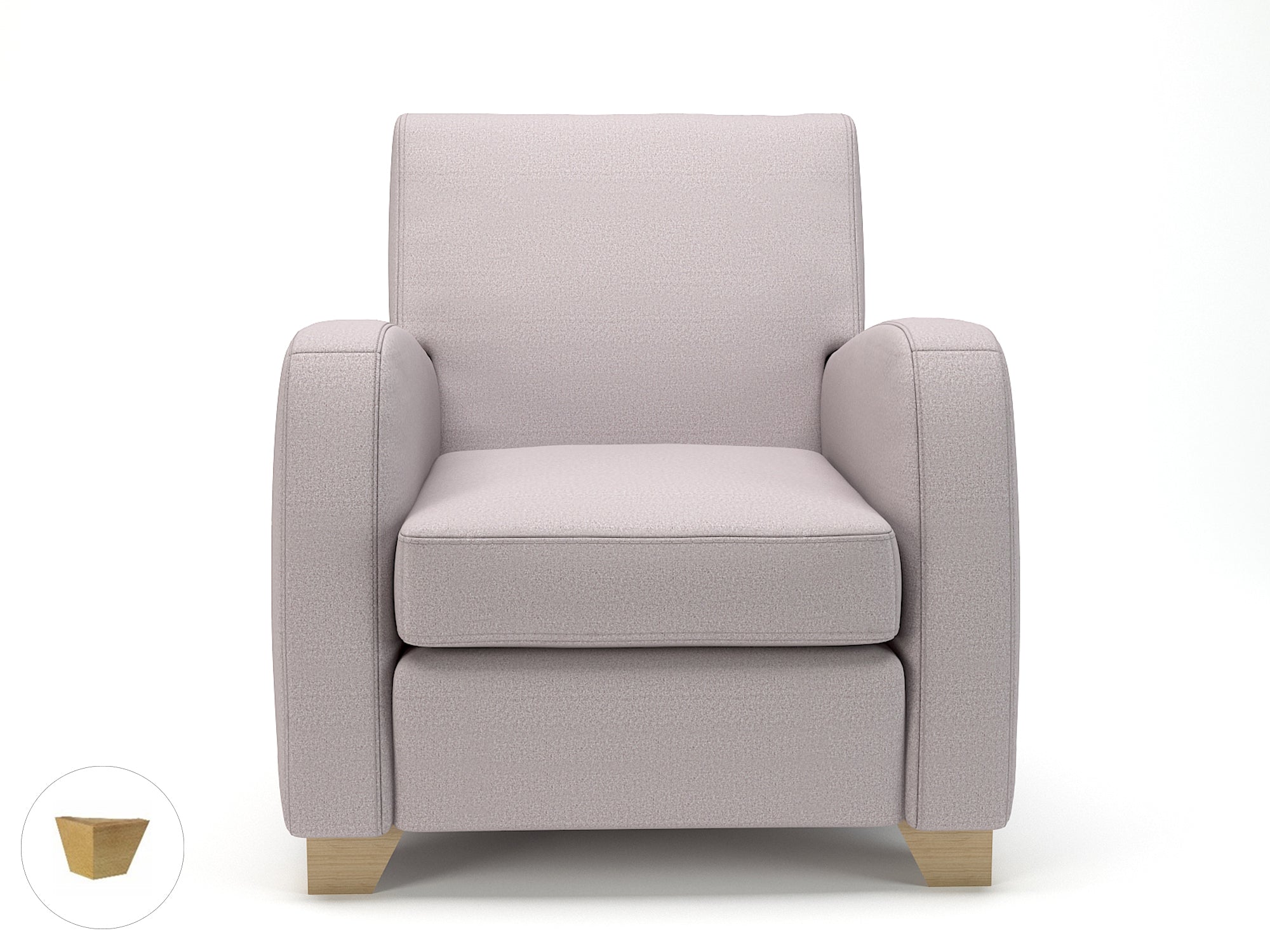 Wynne 81cm Wide Armchair in Warwick Dolly Fabric - Ergometric