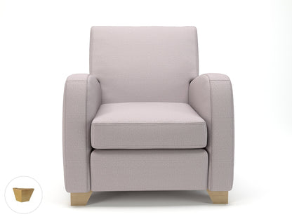 Wynne 81cm Wide Armchair in Warwick Dolly Fabric - Ergometric
