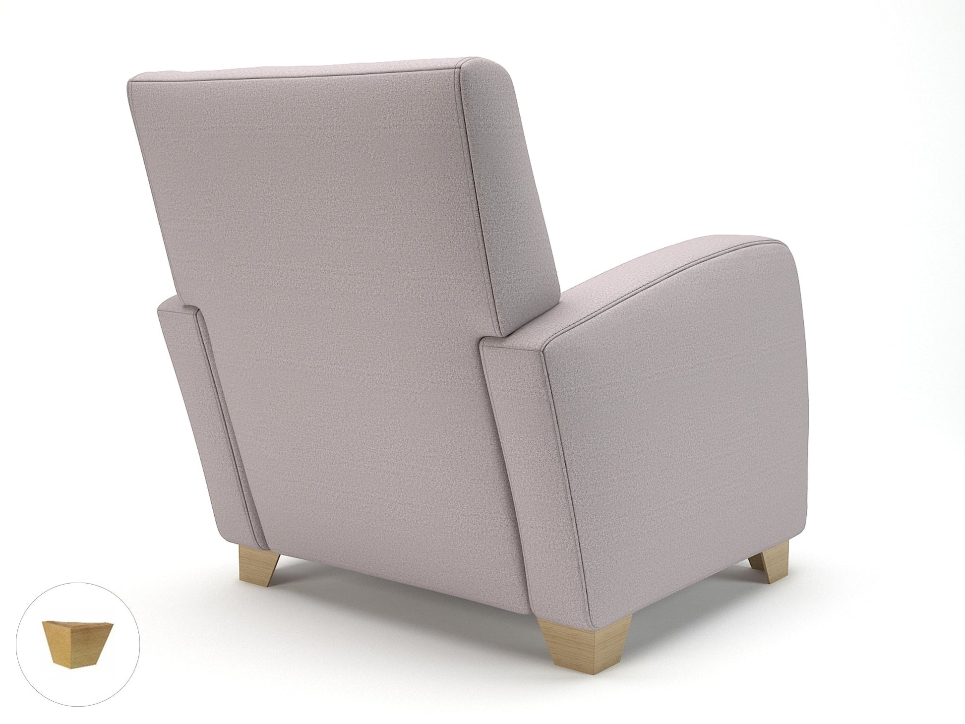 Wynne 81cm Wide Armchair in Warwick Dolly Fabric - Ergometric