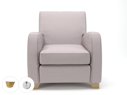 Wynne 81cm Wide Armchair in Warwick Dolly Fabric - Ergometric