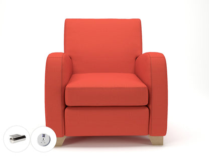 Wynne 81cm Wide Armchair in Warwick Dolly Fabric - Ergometric