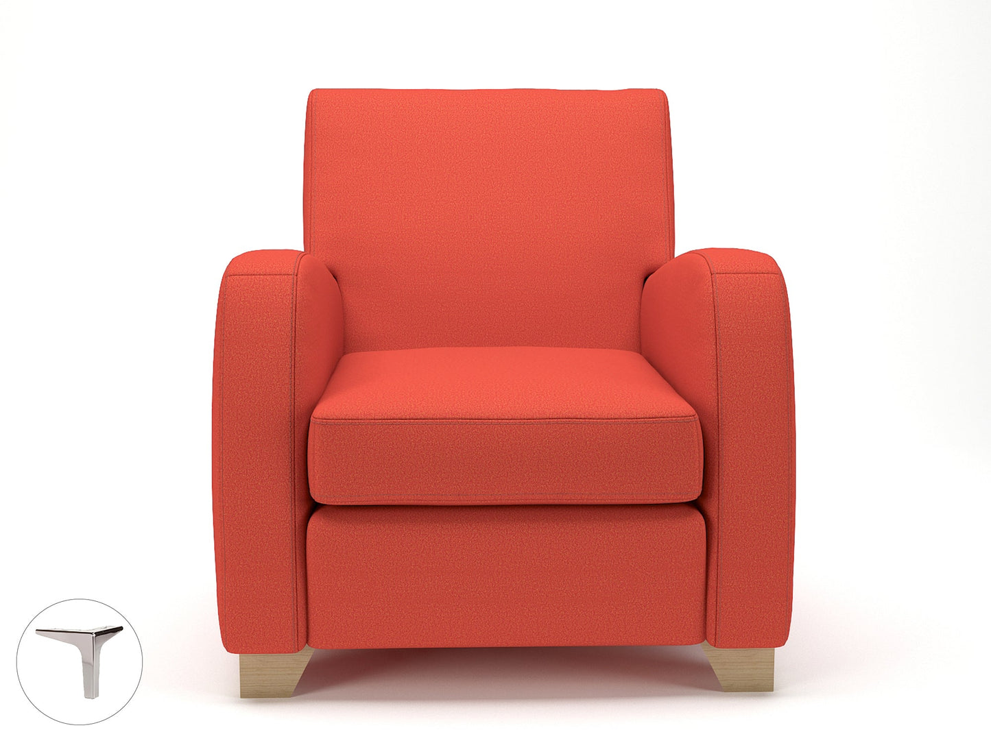Wynne 81cm Wide Armchair in Warwick Dolly Fabric - Ergometric