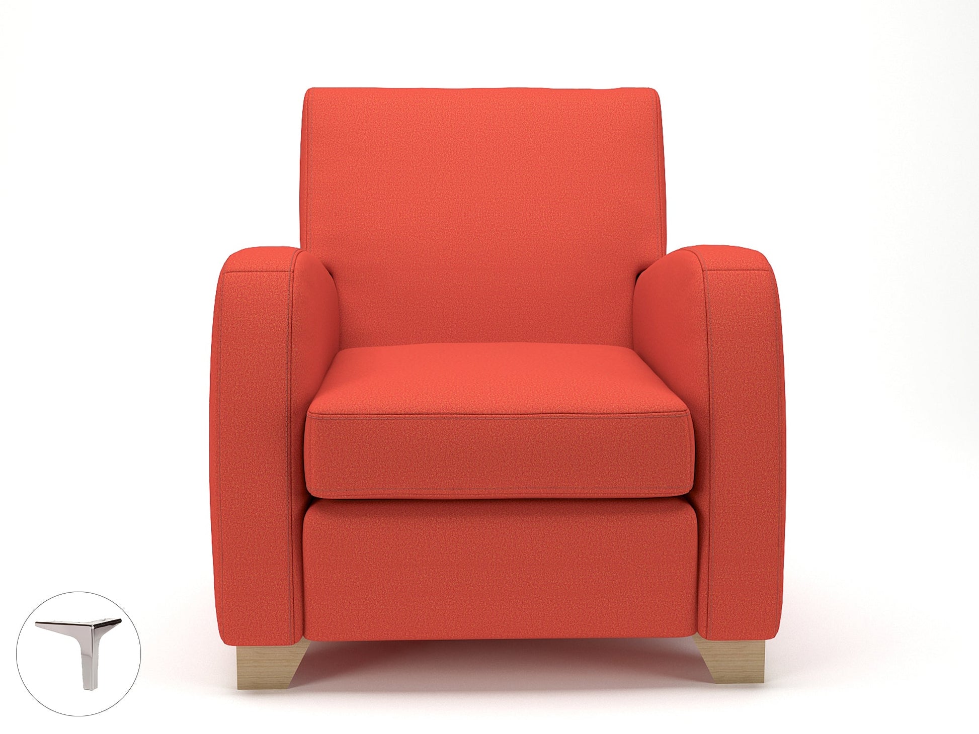 Wynne 81cm Wide Armchair in Warwick Dolly Fabric - Ergometric