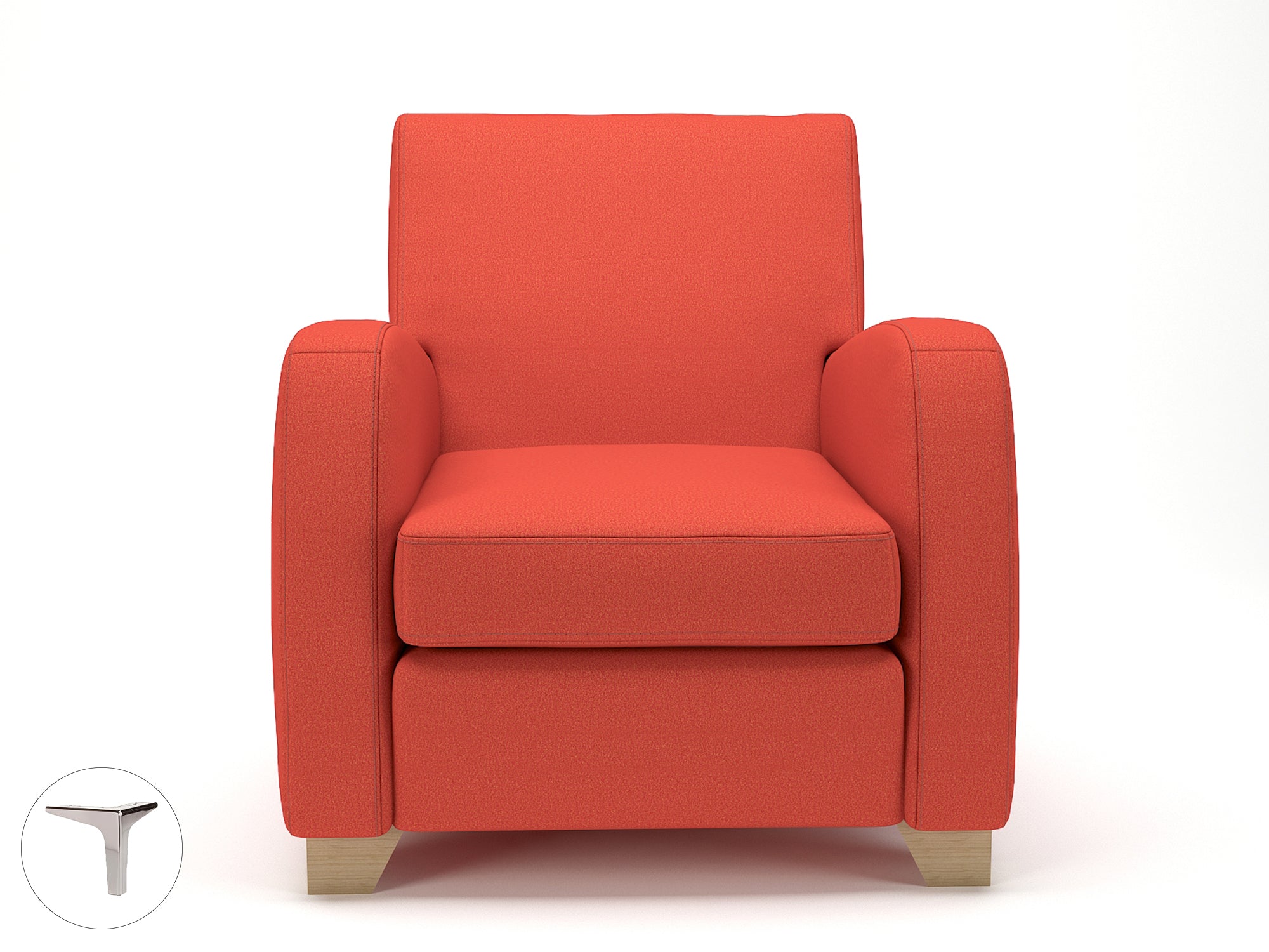 Wynne 81cm Wide Armchair in Warwick Dolly Fabric - Ergometric