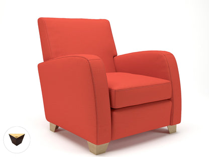 Wynne 81cm Wide Armchair in Warwick Dolly Fabric - Ergometric