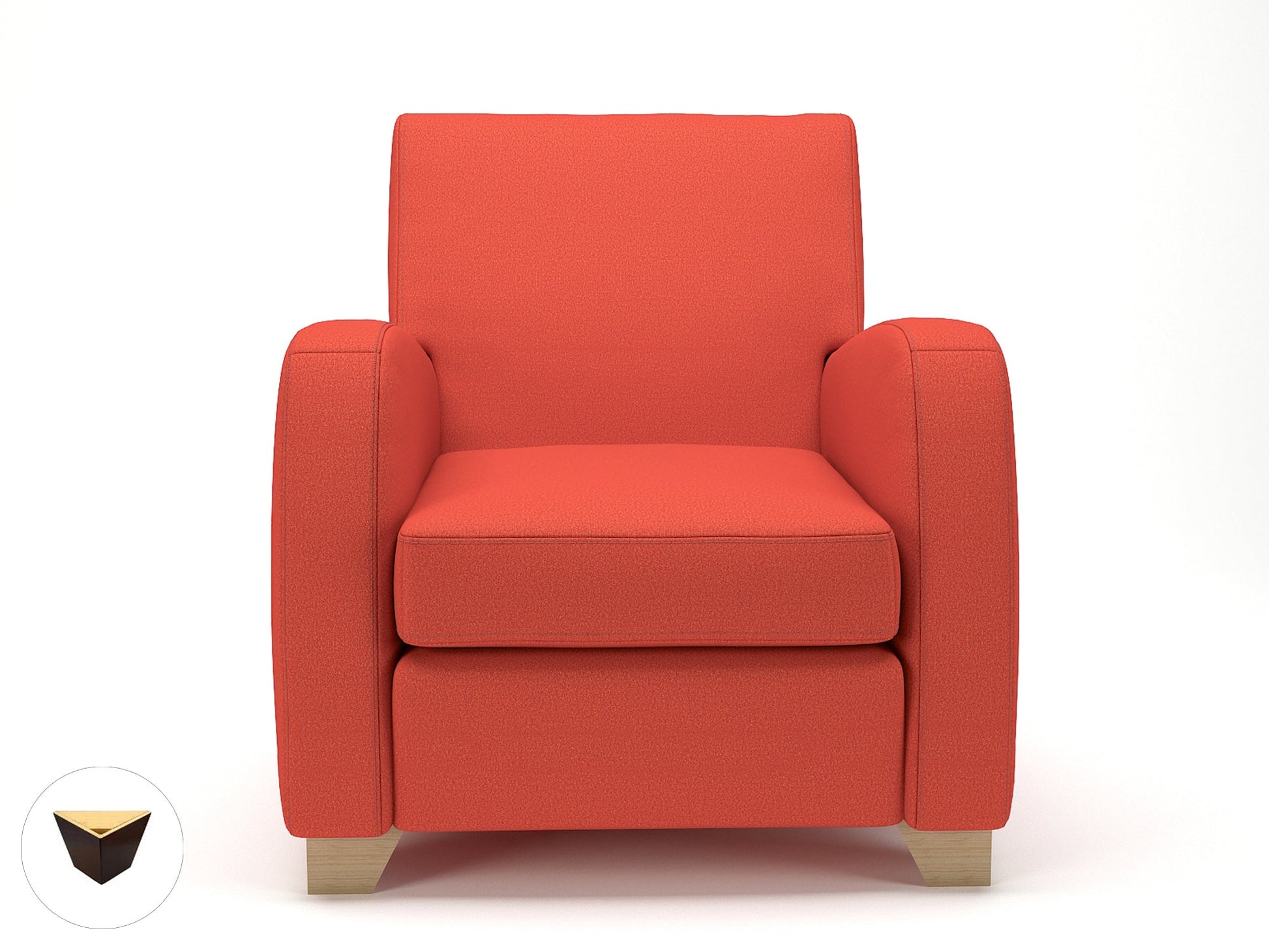 Wynne 81cm Wide Armchair in Warwick Dolly Fabric - Ergometric