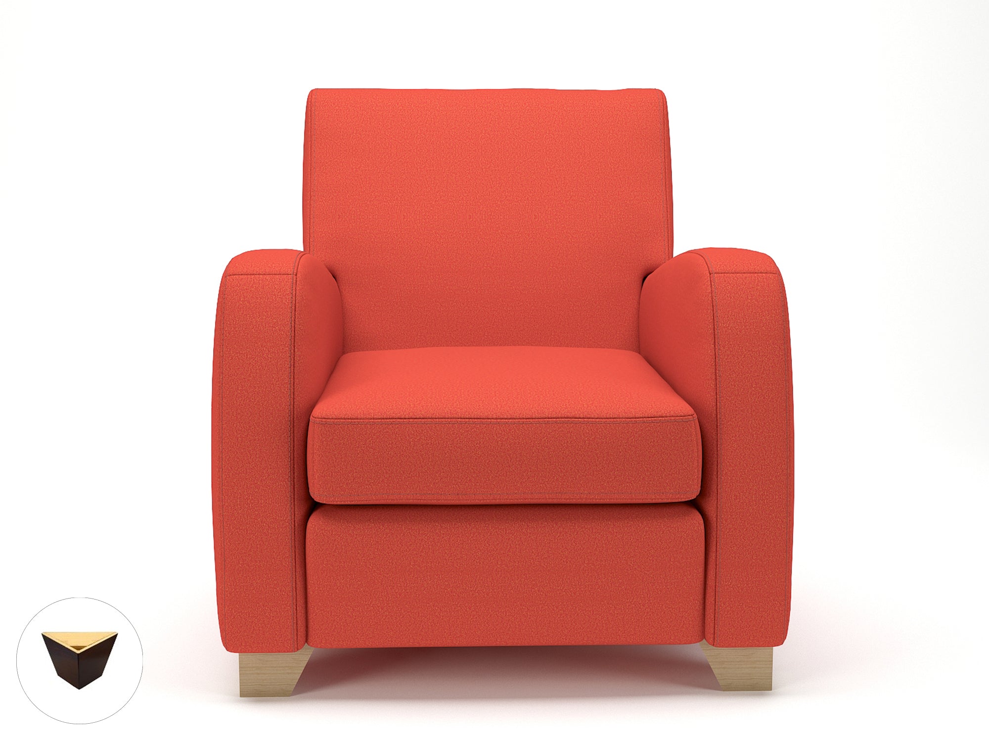 Wynne 81cm Wide Armchair in Warwick Dolly Fabric - Ergometric