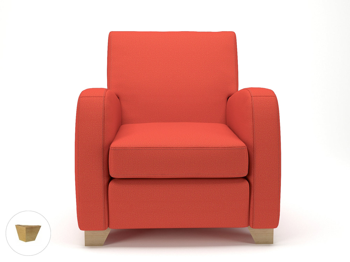 Wynne 81cm Wide Armchair in Warwick Dolly Fabric - Ergometric