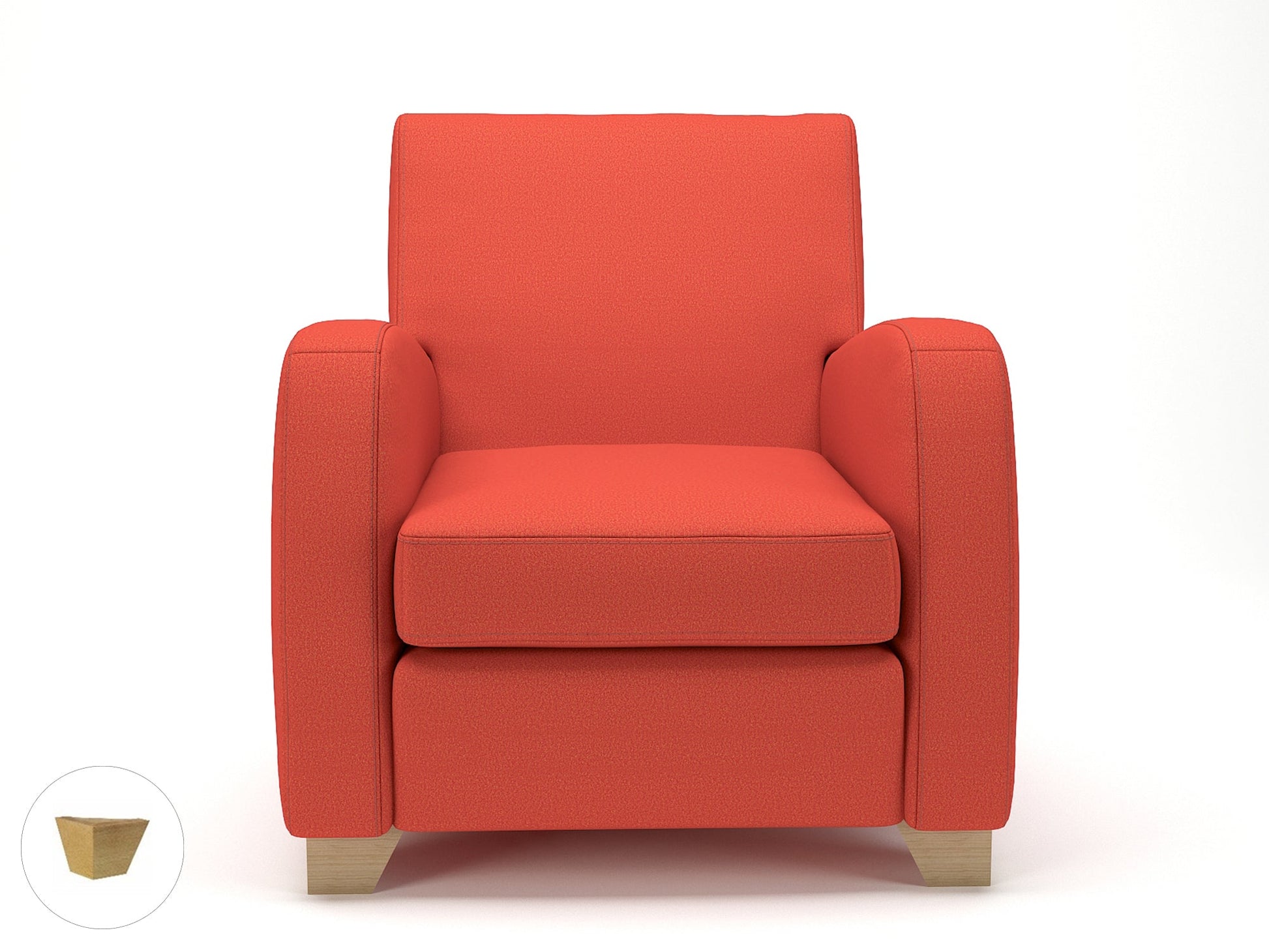 Wynne 81cm Wide Armchair in Warwick Dolly Fabric - Ergometric