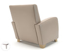 Wynne 81cm Wide Armchair in Cristina Marrone Ultima Faux Leather - Ergometric