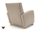 Wynne 81cm Wide Armchair in Cristina Marrone Ultima Faux Leather - Ergometric