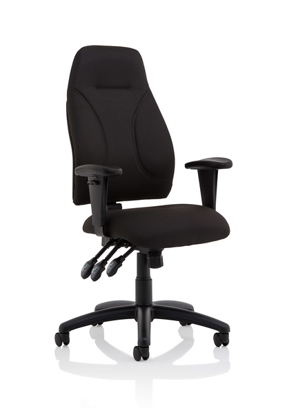 Esme High Back Task Operator Chair with Arms - Ergometric