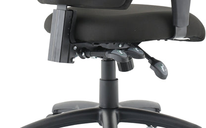 Esme High Back Task Operator Chair with Arms - Ergometric