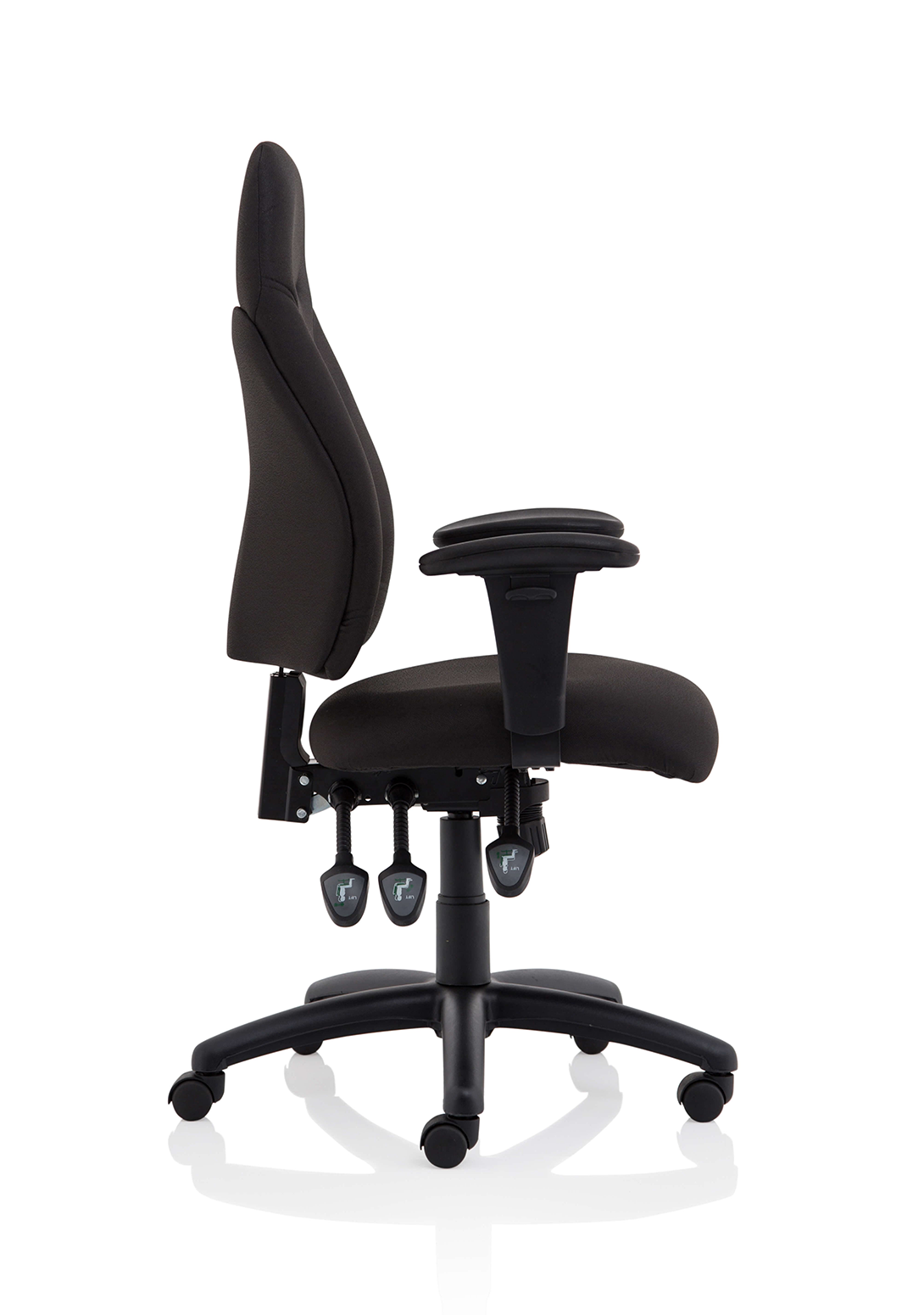 Esme High Back Task Operator Chair with Arms - Ergometric