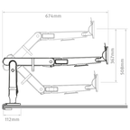 Ollin Dual Monitor Arm