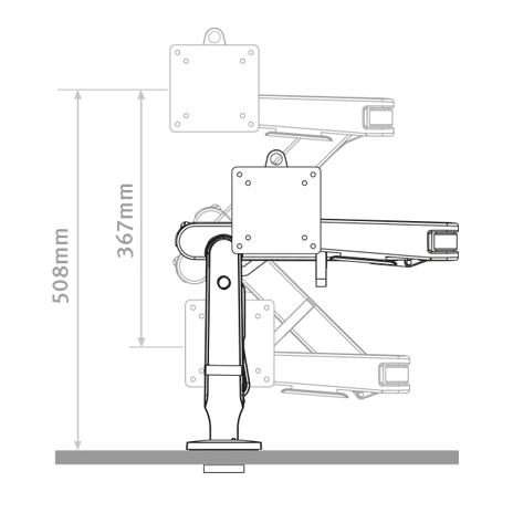 Ollin Dual Monitor Arm