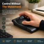 Ergonomic Trackball Mouse with Detachable Wrist Rest