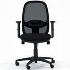 Verona Black Task Chair with ergonomic design and adjustable height for comfortable office use
