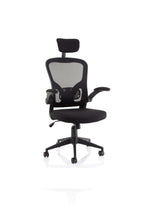 Ace Executive Mesh Chair With Folding Arms - Ergometric