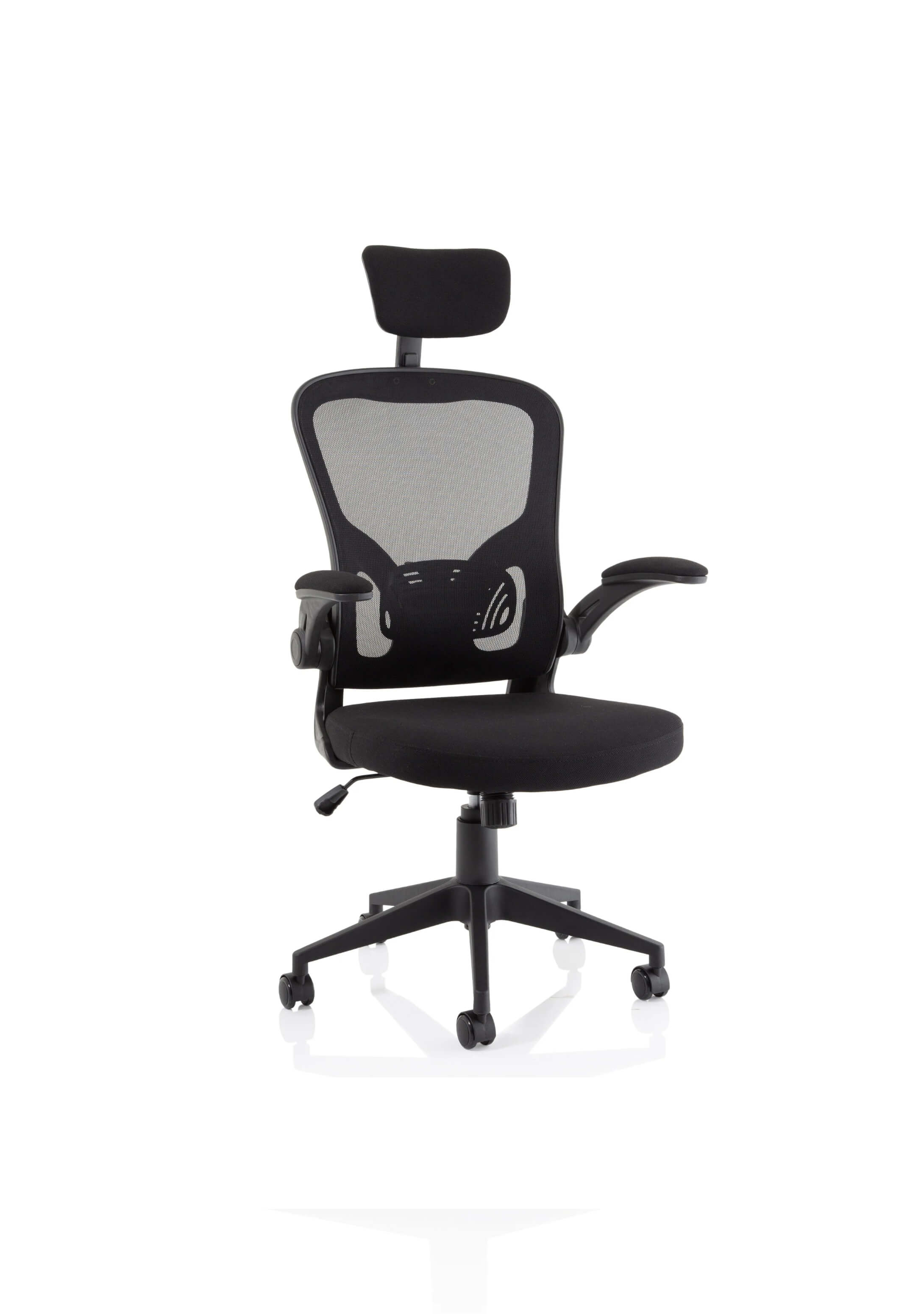 Ace Executive Mesh Chair With Folding Arms - Ergometric
