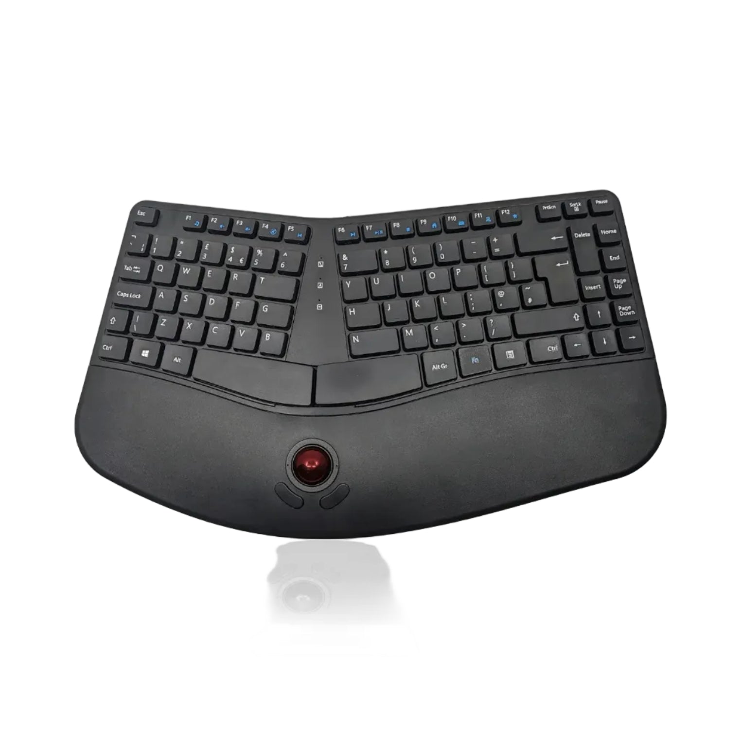 All-In-One Ergonomic Split Keyboard with Trackball Mouse