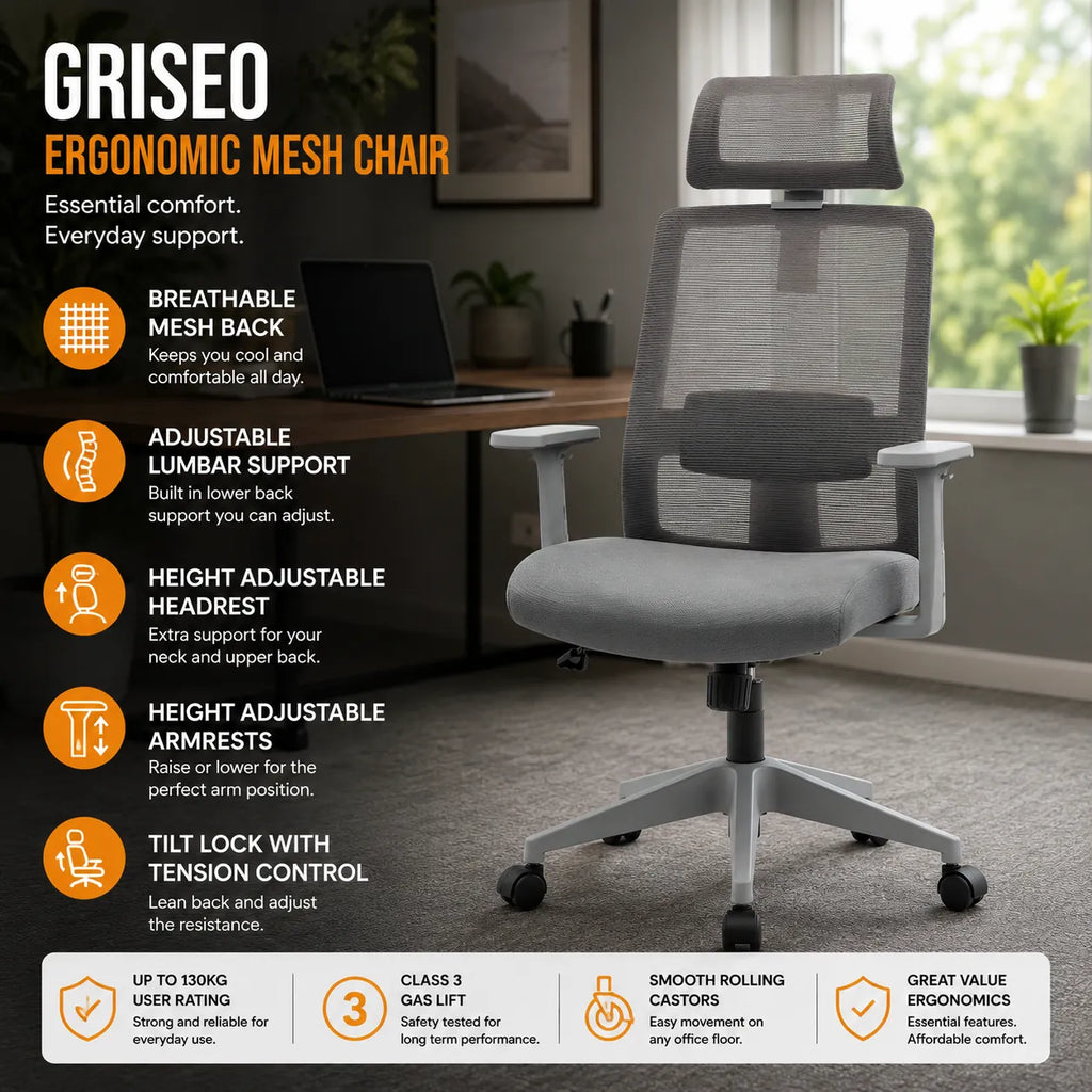 Griseo Ergonomic Mesh Office Chair