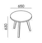 Scandi Round Coffee Table - Ergometric
