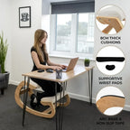 Ergonomic Kneeling Chair with Rocking Base & Wrist Rests
