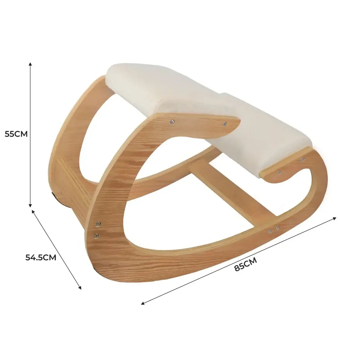 Ergonomic Kneeling Chair with Rocking Base & Wrist Rests