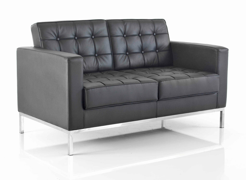 Classico seating detail in black with chrome detailing