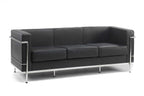 Cube seating detail in black with chrome detailing