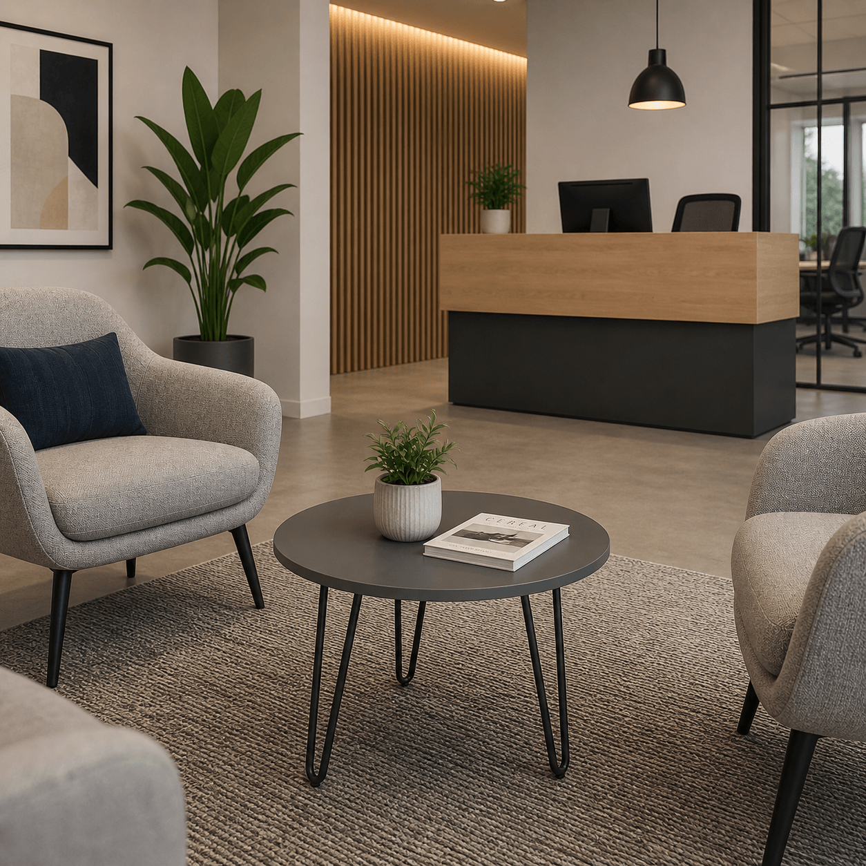Sauve Hairpin Coffee Table - Ergometric