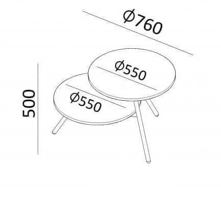 Sauve Harker Twin Coffee Table - Ergometric